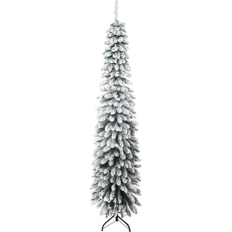 Sapin de Noël artificiel 210 cm effet neige 490 branches vert intérieur