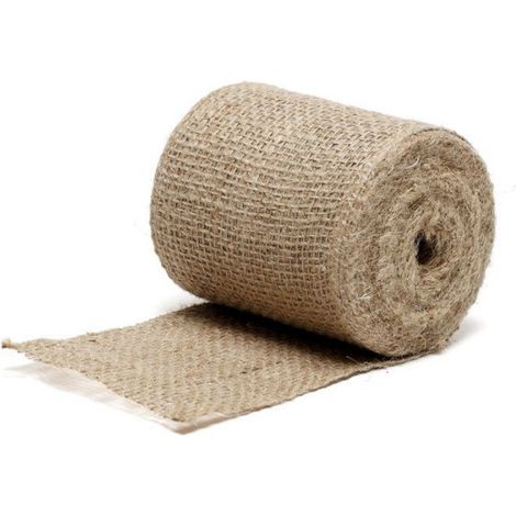 Bande De Jute - 10 cm x 12,5 m - 230 g/m2 - Pour Jardinage Bricolage Et Emballage (1/5)
