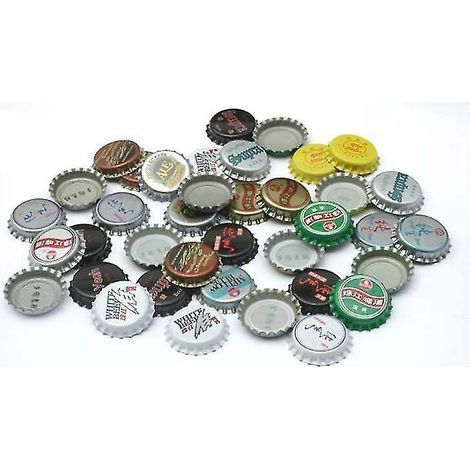 Tappi a corona dorati X100, tappi per bottiglie di birra, tappi a corona, tappi per bottiglie di cocktail, tappi Rio (1/5)