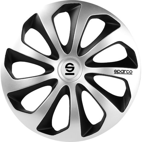 SPARCO Borchie Set 4 copricerchi 15 pollici copriruota auto Sicilia Originale (1/5)