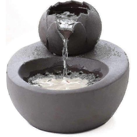 Fontaine à eau pour chat, distributeur d'eau silencieux en céramique, noir (1/4)