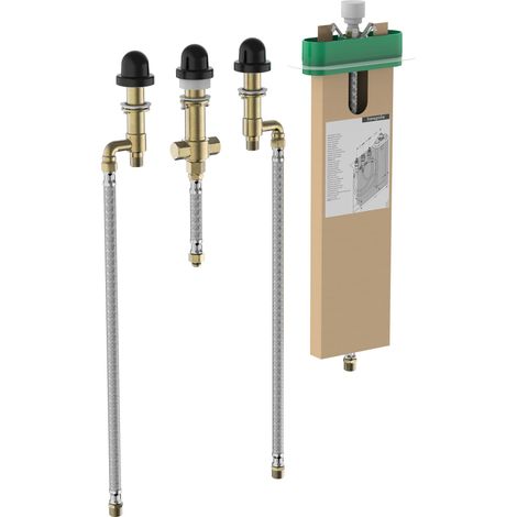 Hansgrohe Cuerpos de montaje - Cuerpo base para grifo de cuatro orificios para borde de bañera 13440180