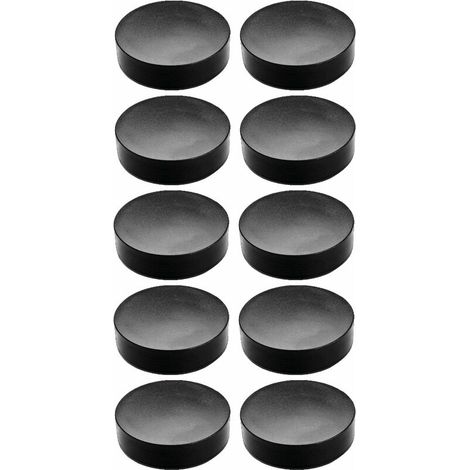 – Lot de 10 embouts de tube ronds enveloppants en PELD noir – Diamètre intérieur 48mm – Protection et finition pour meubles (1/3)