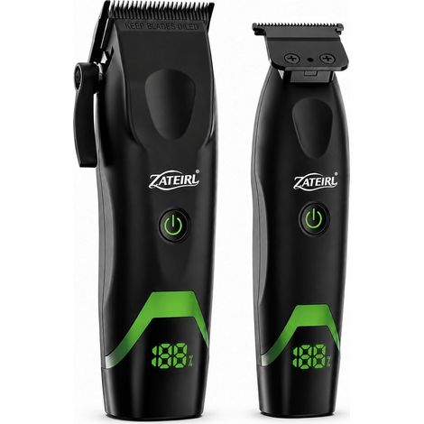 Cordless Hair Clippers with Precision Blades, USB Charging, Guide Combs for Women and Men, Black (1/5)