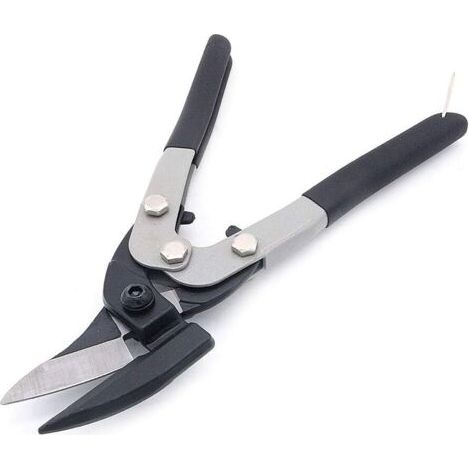 Cisaille à tôle d'acier robuste, coupe droite industrielle, 27 cm (1/3)
