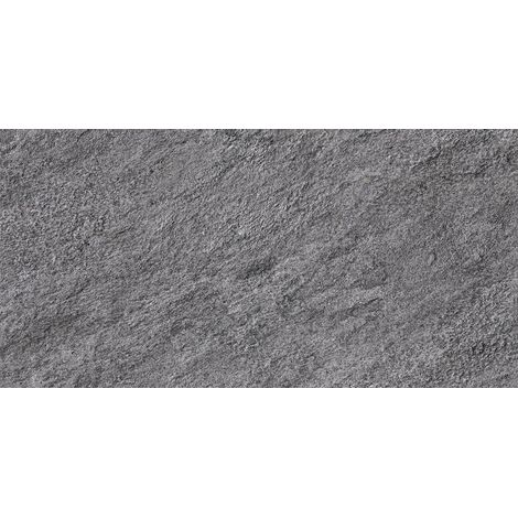 Carrelage effet Pierre Quartzite Gris Ombre 60x30x0,9 cm Mat Teravio - Sol et mur intérieur (vendu par carton de 1,26 m²) - RO'MA CARRELAGE