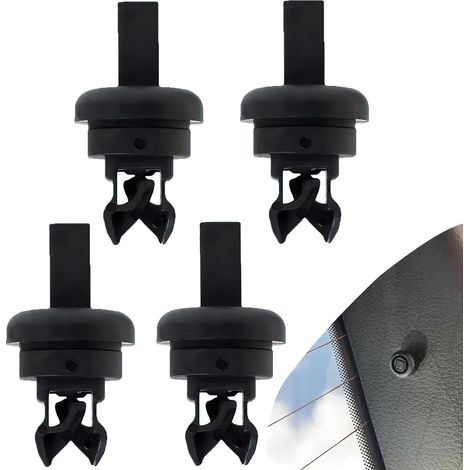 Set di 4 clip di fissaggio per ripiano posteriore, 7705099001 8200675047, compatibili con Clio/Megane, clip di ricambio per ripiano posteriore auto, clip di fissaggio per gancio catena auto (1/5)