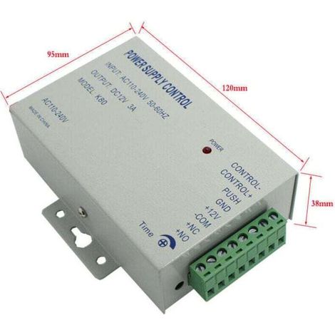 AC 110-240V to DC12V 3A 36W Power Supply Control for Door Access Control System (1/4)