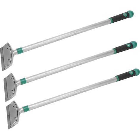 6-teiliges 60 cm langes Schaberset aus Aluminiumlegierung mit rasiermesserscharfen Klingen zur Reinigung von Böden, Fenstern und Wänden (1/5)