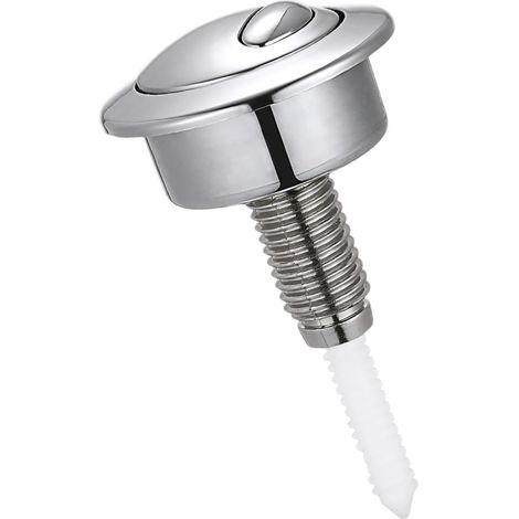 Twyford Zweimengenspülung mit Druckknopf für Twyford Optima 49 WC – Einfache Installation – Reparatur der Badezimmerspülung – Silber (1/5)