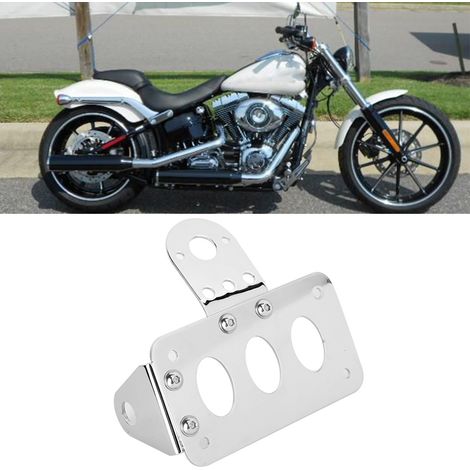 Support de plaque d'immatriculation latérale pour moto, support de feu arrière pour Cruise PrinceA (1/5)