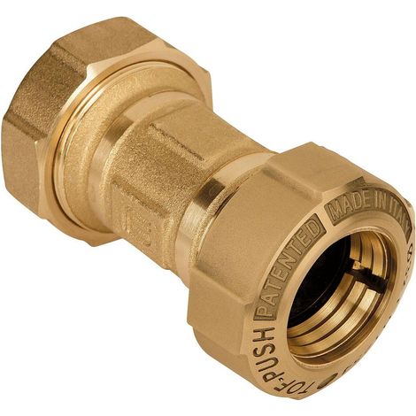 Effebi Muffe Typ 863 gerade, 32mm Länge 76,5mm, Messing (1/2)