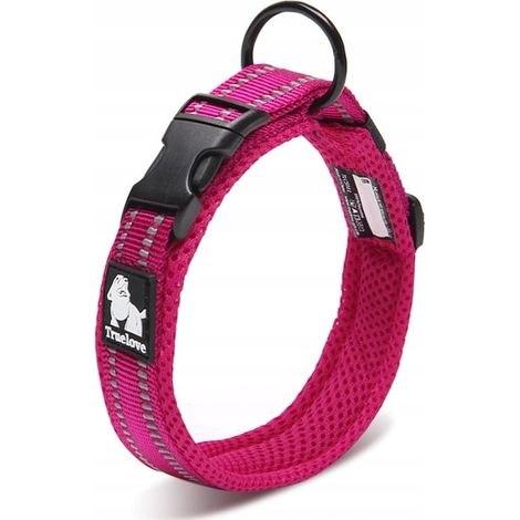 Rosa Halsband für große Hunde, robust, TrueLove, Größe 3XL (1/5)