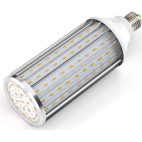 Ampoules LED E27 60W 3000K 5850LM 160X5730SMD Ampoule de Maïs,550W Ampoule de haute puissance en aluminium de conversion,réverbère de LED, 360 degrés projecteur, pour le garage, allée [Classe énergéti (1/4)