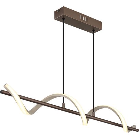 Globo Spiro Suspension LED mate couleur café 3000K (1/5)
