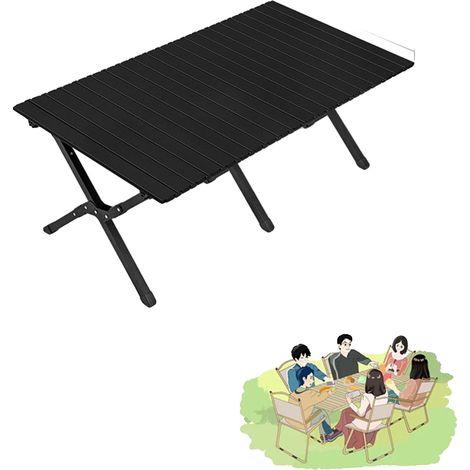 Table pliante d'extérieur, légère, construction durable, Type D 117CM (1/2)