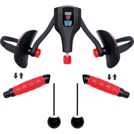 Exerciseur 15-35 KG Résistance Réglable, Appareil de Musculation pour Fessier Cuisses, avec Compteur, Sangles Jambes Fixes et Poignée Remplaçable pour Hommes Femmes (1/5)