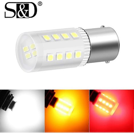 Ampoule LED 1300 lm P21W PY21W P21 5W 1156 BA15S BAU15S BAY15D pour clignotants de voiture LED R5W R10W DRL feu de recul blanc jaune rouge (1/5)