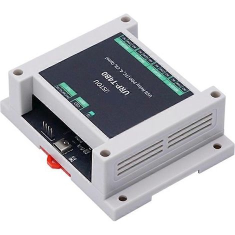 Relais USB PRO 4 voies avec rail d'isolation pour carte de contrôle industrielle, relais de contrôle USB/TTL pour automatisation (1/5)