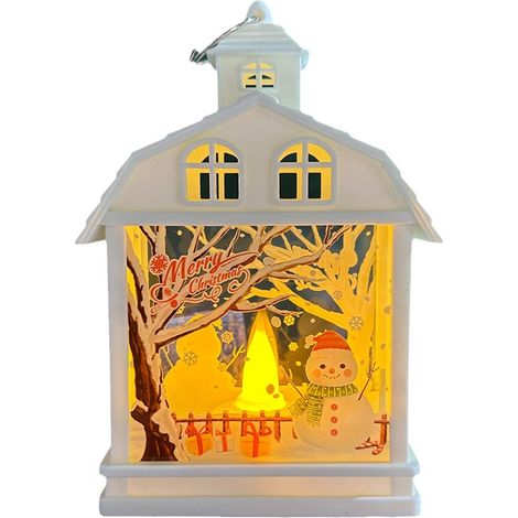 Lampe de chevet LED décorative de noël, 4 pièces, ornements de Table, veilleuse décorative, lumières de Style de noël YMYNY (1/5)