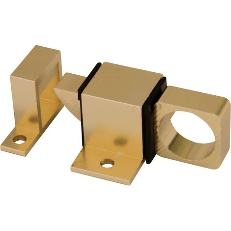 Verrou pour fenêtre basculante 22×40 mm aluminium or, pose en applique, ressort, modèle 960 (1/5)