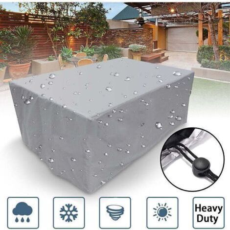 Housse De Protection Rectangulaire Pour Meubles De Jardin - En Polyester - Imperméable - Anti-Poussière - Anti-Uv - Pour Chaise Ou Table De Jardin - Dimensions : 90x90x90cm (1/4)