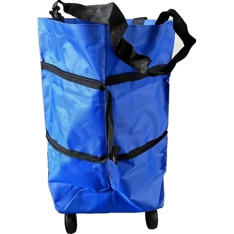Cesta de la compra, diseño plegable, ligera y portátil, gwd-Azul-1 unidad (1/2)