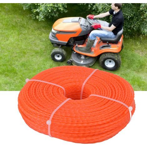 Corde de coupe en nylon 2,7mm 100m pour débroussailleuse robuste, fil torsadé haute résistance (1/5)