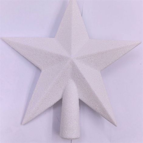 Étoile Pour Sommet De Sapin - 20 cm - Design Bethléem À Paillettes - Pour Arbres De Table Et Bureau - 1 Pièce (1/4)