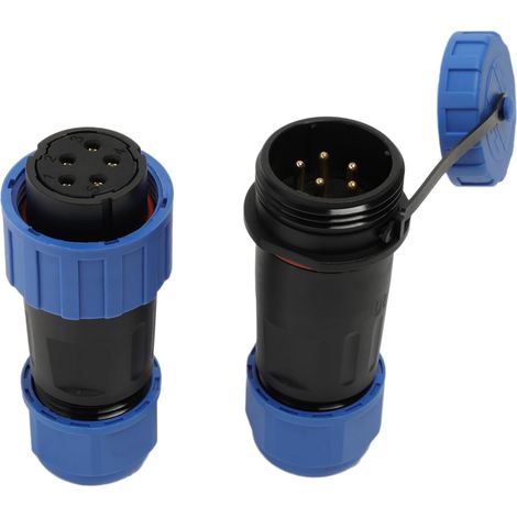 TY20 5 Pin Male Female Connector 10A 250V Waterproof Screw-In Plug for Outdoor Power Supply Boat (1/5)