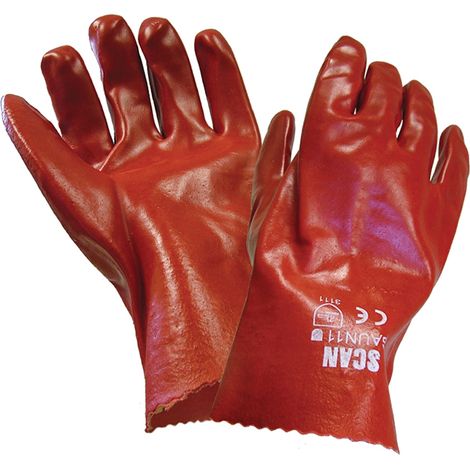 Scan 5004-27 PVC Gauntlets 27cm 11in- Large Size 9 SCAGLOGAUN11