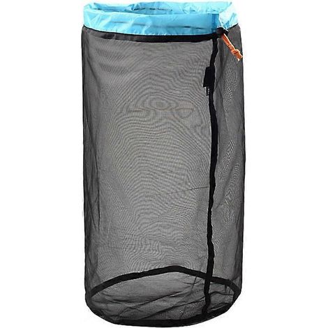Lot de 5 sacs de rangement portables ultralégers en filet avec cordon de serrage, parfaits pour les voyages, le camping et les activités de plein air. (1/5)