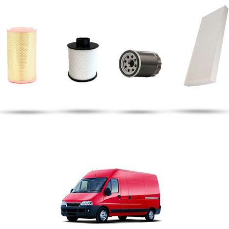 Kit tagliando 4 filtri compatibile con Fiat Ducato (244) 2.8 JTD 94kw dal 2004 (1/5)