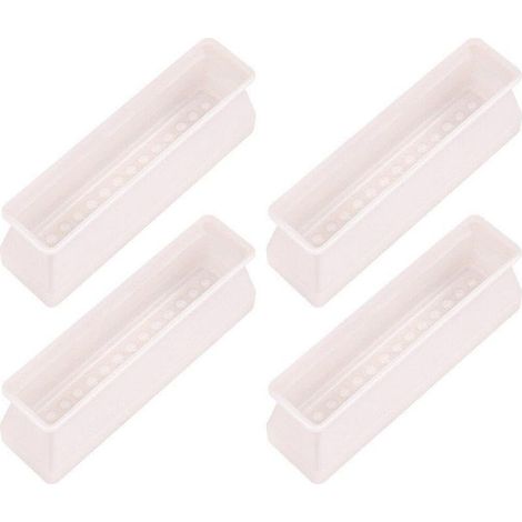 Lot De 4 Protections De Rectangulaires en Silicone pour Pieds De Chaise, Couvre-Pieds De Chaise, Protège-Pieds De Meubles, Couvre-Pieds De Table pour Éviter Les Rayures Au (1/5)