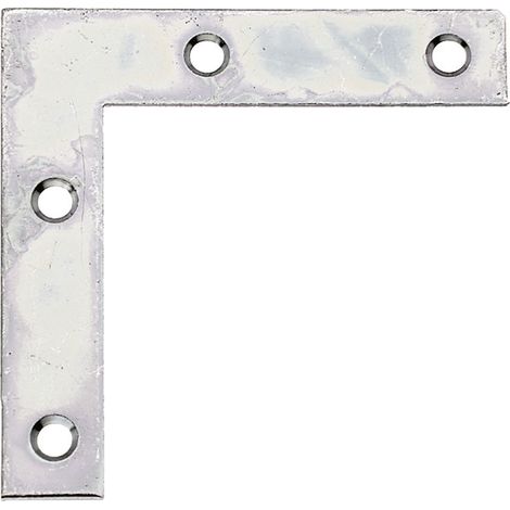 Lot 12 pcs équerres de meubles 50 x 50 x 10mm galvanisé - Alberts (1/2)