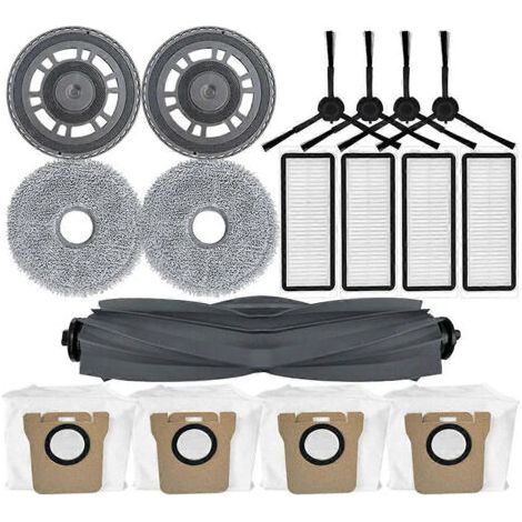 Pour Bot L20 Ultra : brosse principale, brosse latérale, porte-serpillière, filtre HEPA, sacs à poussière pour Bot L30 Ultra/X20