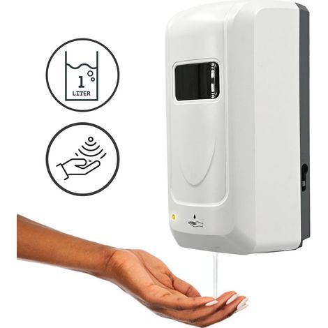 Distributeur de savon automatique mural 1L – Capteur infrarouge – Matériau thermoplastique ABS – Valve anti-gouttes – Installation facile