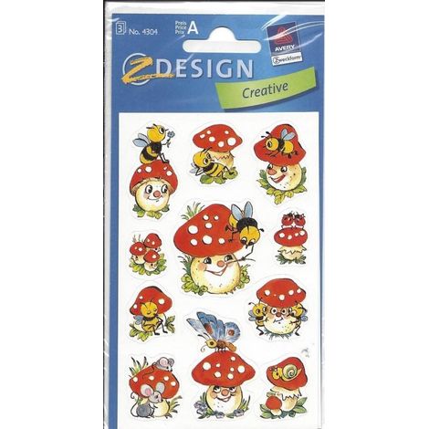 Autocollants en papier - Champignons