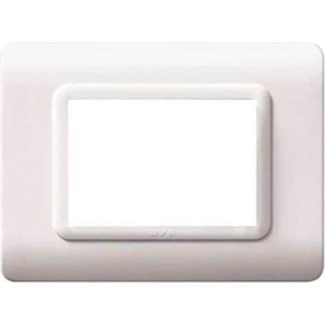 Ave placca tecnopolimero 44 bianco ral9010 3 moduli 44py03b