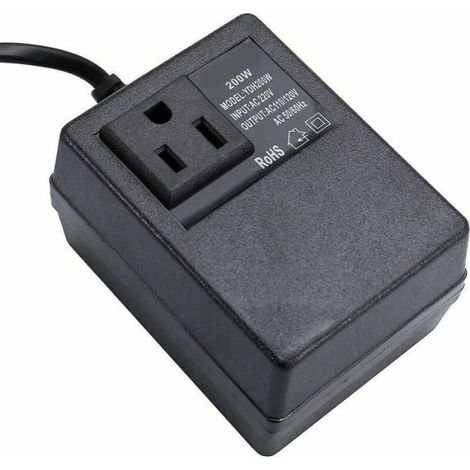 Transformateur 220V-110V - 200 W - Prise Européenne - Pour Appareils 110V - 1 Pièce (1/5)