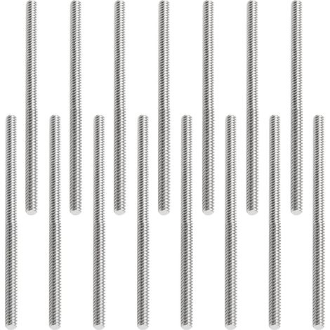Lot de 15 Pièces Tige Filetée M6 x 100mm Tige Filetée Inox M6 Tiges Filetées en Acier Inoxydable Entièrement Filetée Tige Goujons, Tige Entièrement Filetée (1/5)