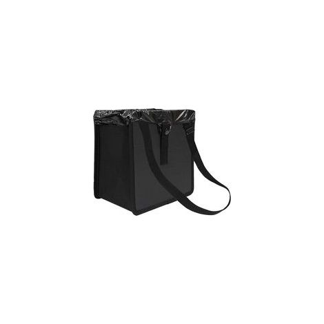 Poubelle de voiture, pliable, étanche, 22x22x14,5 cm, noire (1/5)