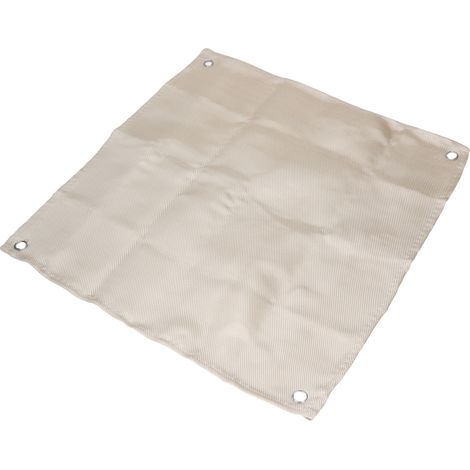 Couverture anti-feu en fibre de verre ignifuge 550°C, extincteur couverture de sécurité 50x50 cm (1/5)