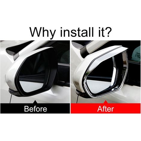 1 pair of rain guards for 19-24 Toyota Corolla E210 rearview mirrors (1/4)