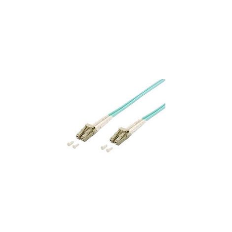 Equip LWL Patchkabel LC- LC 10.00m Multimode Duplex OM3 turq Polybeutel