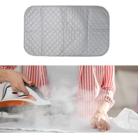 Tapis de Repassage,Nappe de Repassage Portable et Pliable avec Aimants,Coton Résistant à la Chaleur,Tapis de Repassages sur Table Idéal pour la Table à Repasser,Lit,la Table et laCouture (45x85cm) (1/5)