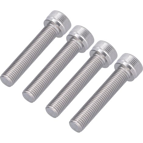 M10x50 Edelstahl-A2-Schrauben, 1,25 mm Feingewinde – 4er-Pack Innensechskantschrauben, Edelstahl-Befestigungselemente für die mechanische Montage (1/5)