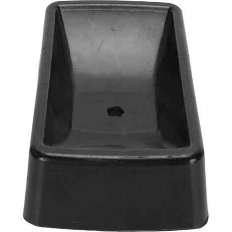Butées de roulettes noires de grande taille (9 pouces), blocs de caoutchouc, plaques de caoutchouc antidérapantes, freins de roulettes, patins de pneus.