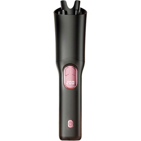 Fer à boucler sans fil portable rechargeable par USB, appareil pour une routine matinale rapide (noir) (1/4)