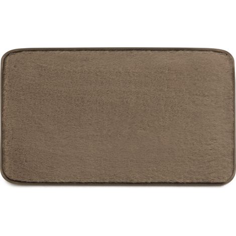 Tappeto Bagno 50X80 Cm Tortora Chiaro Antiscivolo Fresia